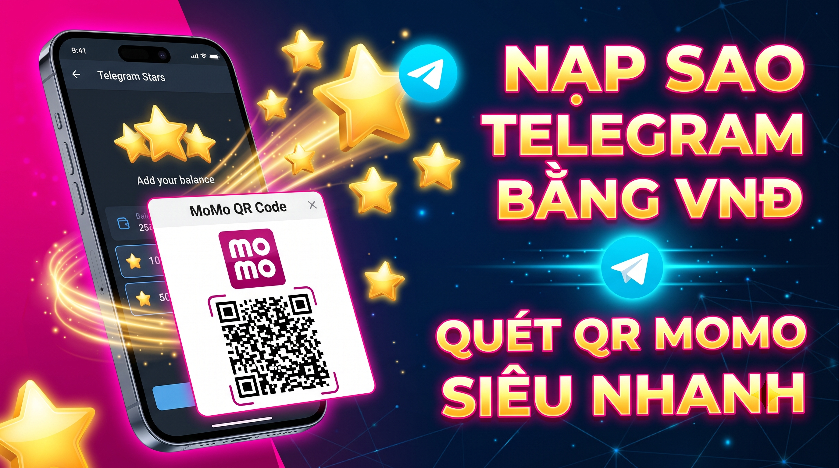 Cách mua Sao Telegram (Stars) giá rẻ nhất 2026: Tránh phí 30% Apple/Google